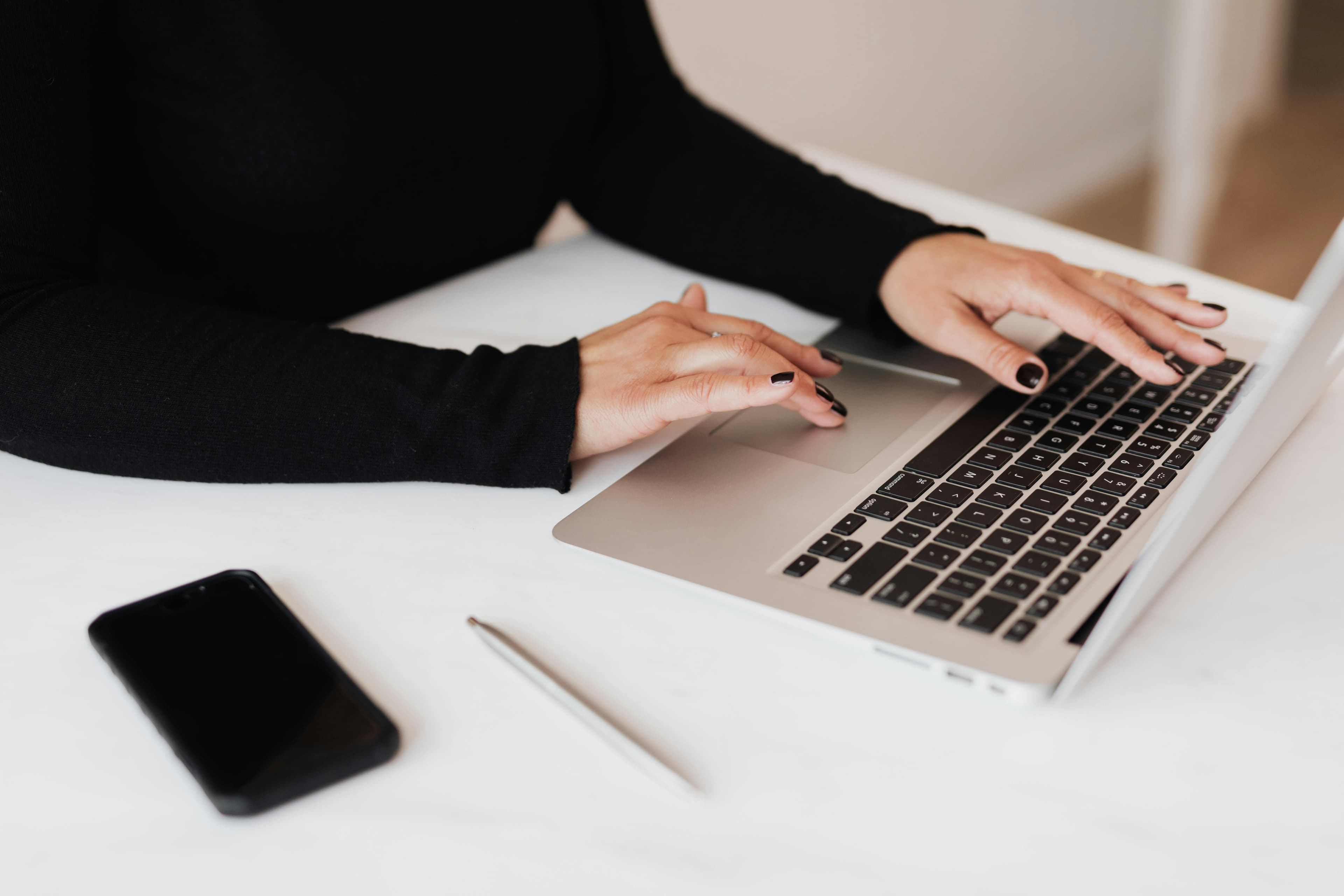 Business professional working